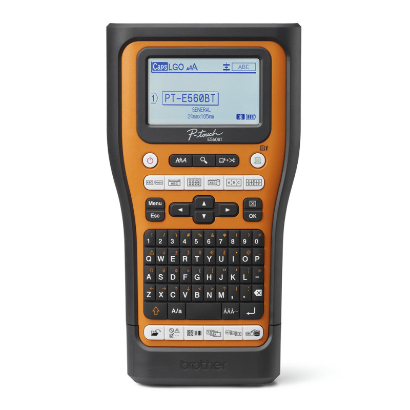 Brother PT-E560BTSP label printer Thermal transfer 180 x 180 DPI 30 mm/sec Wired & Wireless HSE/TZe Bluetooth AZERTY