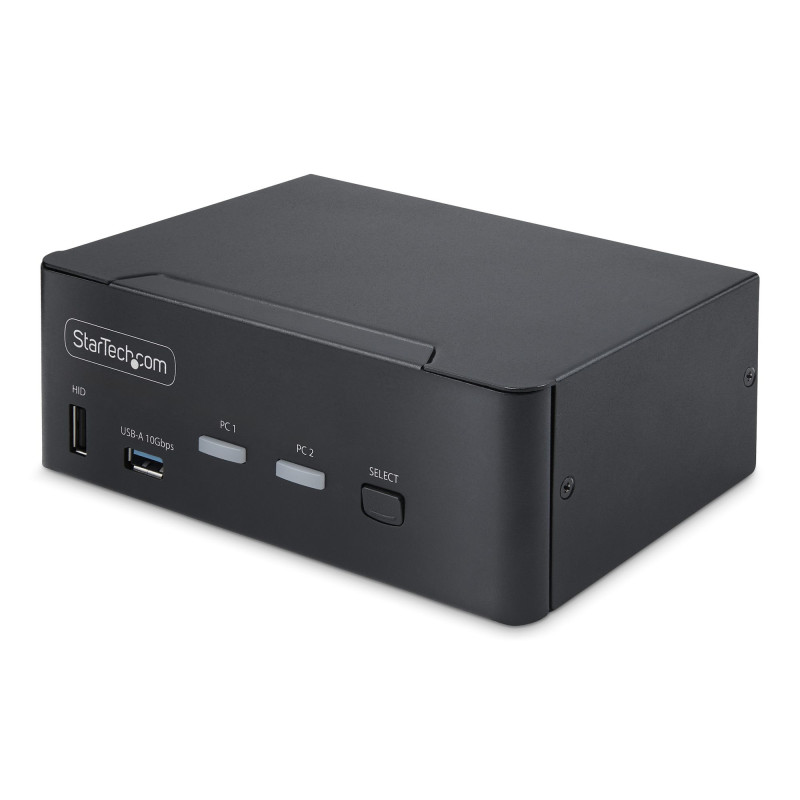 StarTech.com Switch KVM DisplayPort 2 Ports, 8K 60Hz / 4K 144Hz, DP 1.4, 2 Ports USB 10Gbps, 4 Ports USB HID, Commutateur KVM,