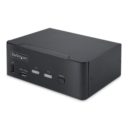 StarTech.com Switch KVM DisplayPort 2 Ports, 8K 60Hz / 4K 144Hz, DP 1.4, 2 Ports USB 10Gbps, 4 Ports USB HID, Commutateur KVM,