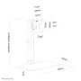 Neomounts FPMA-D890BLACK monitor mount / stand 30" Desk Black