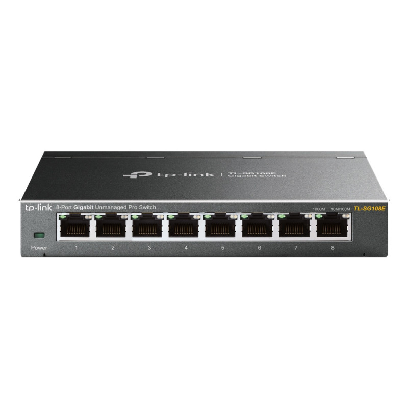 TP-Link TL-SG108E commutateur réseau Géré L2 Gigabit Ethernet (10/100/1000) Noir