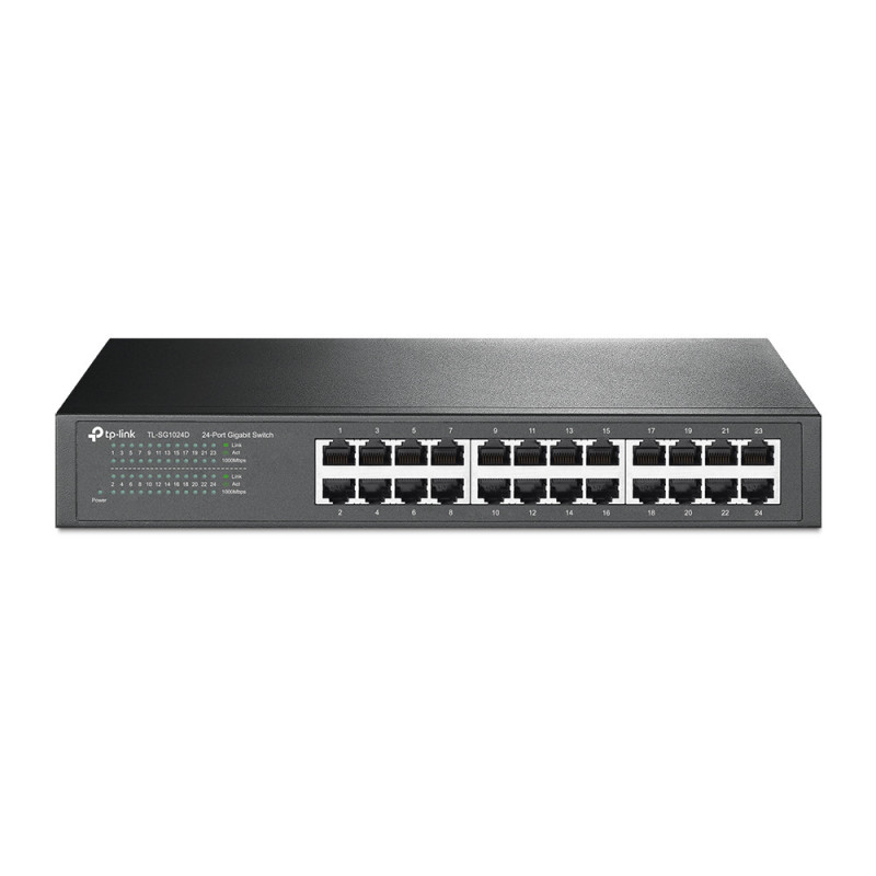 TP-Link TL-SG1024D network switch Unmanaged Gigabit Ethernet (10/100/1000) Gray