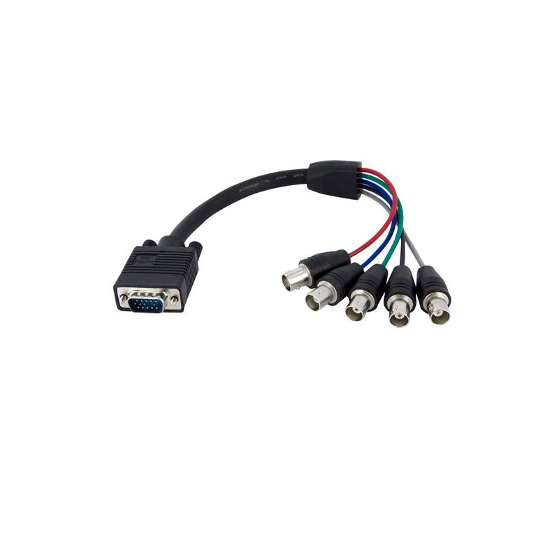 StarTech.com VGABNCMF1 video cable adapter 11.8" (0.3 m) VGA (D-Sub) 5 x BNC Black