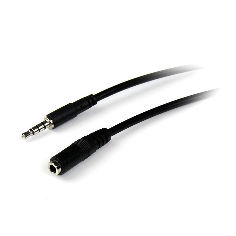 StarTech.com Câble d'extension de casque TRRS 4 positions 3,5 mm 1 m - M/F