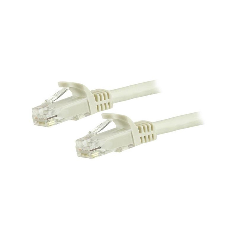 StarTech.com N6PATC15MWH networking cable White 590.6" (15 m) Cat6 U/UTP (UTP)