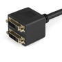 StarTech.com DVISPL1DD DVI cable 11.8" (0.3 m) DVI-D 2 x DVI-D Black