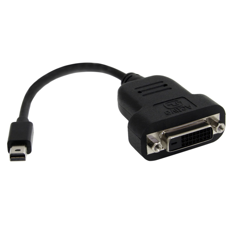 StarTech.com Adaptateur Mini DisplayPort vers DVI - Convertisseur Actif Mini DisplayPort vers DVI-D - Vidéo 1080p - Câble mDP