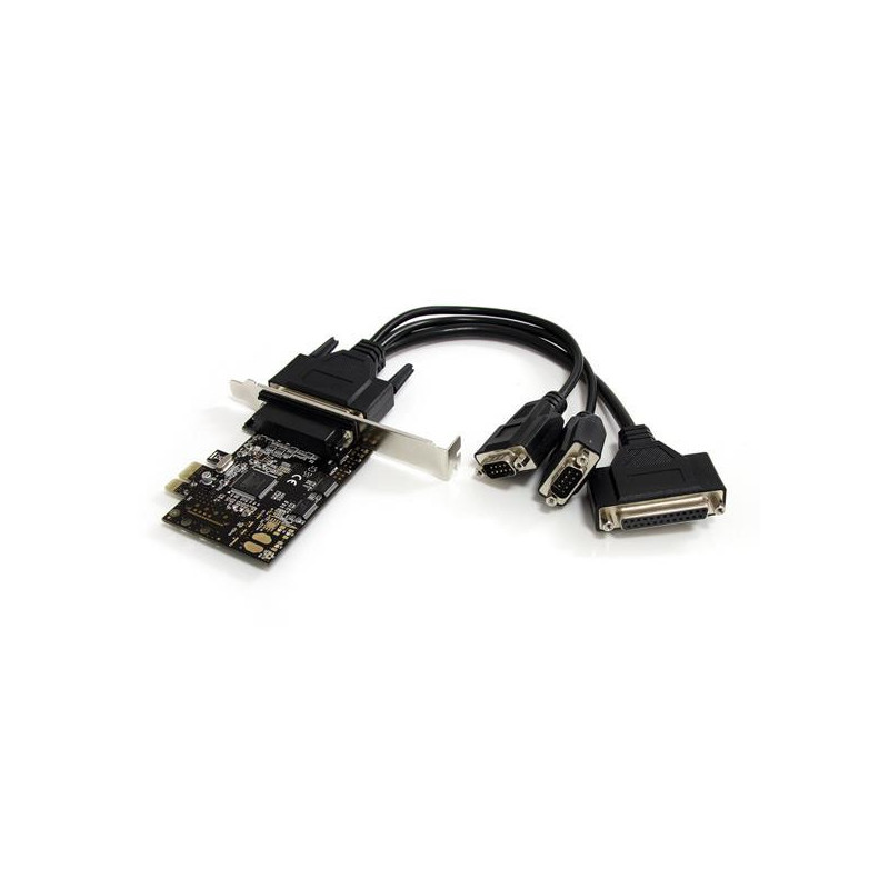 StarTech.com Carte combo série/parallèle PCI Express 2S1P avec câble de dérivation