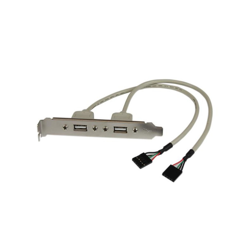StarTech.com USBPLATE cable gender changer 2 x IDC 2 x USB A Silver