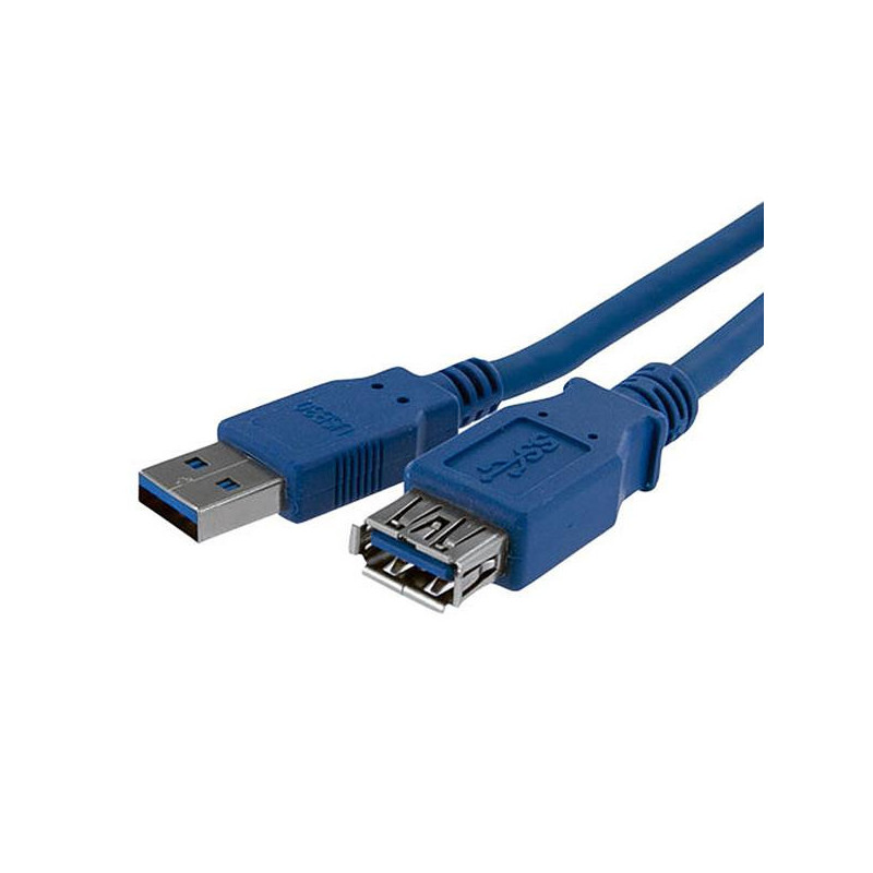 StarTech.com USB3SEXT1M USB cable USB 3.2 Gen 1 (3.1 Gen 1) 39.4" (1 m) USB A Blue