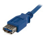 StarTech.com USB3SEXT1M USB cable USB 3.2 Gen 1 (3.1 Gen 1) 39.4" (1 m) USB A Blue