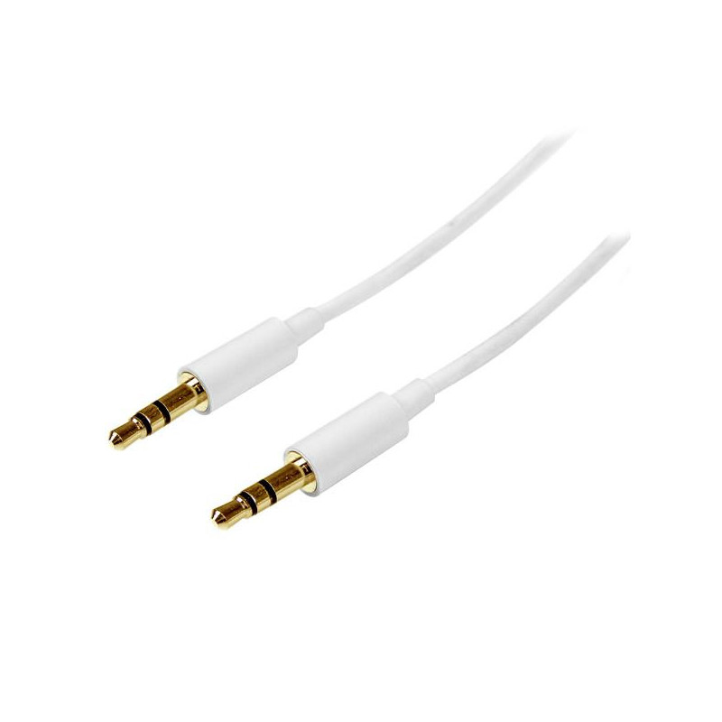 StarTech.com MU1MMMSWH audio cable 39.4" (1 m) 3.5mm White