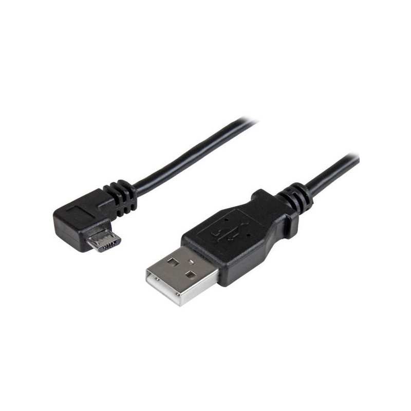 StarTech.com Câble de charge et synchronisation Micro USB de 1 m - USB-A vers Micro-B à angle droit - M/M - 0,25 mm²