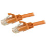 StarTech.com N6PATC1MOR networking cable Orange 39.4" (1 m) Cat6 U/UTP (UTP)