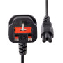 StarTech.com PXTNB3SUK1M power cable Black 39.4" (1 m) BS 1363 C5 coupler