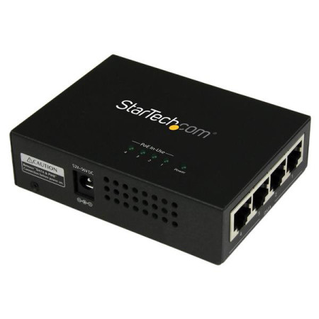 StarTech.com POEINJ4G network extender Network transmitter Black