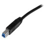 StarTech.com USB3CAB1M USB cable USB 3.2 Gen 1 (3.1 Gen 1) 39.4" (1 m) USB A USB B Black