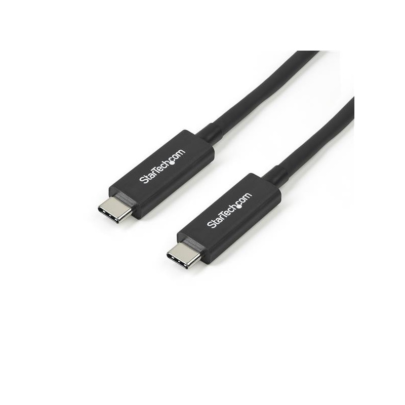 StarTech.com TBLT3MM1MA Thunderbolt cable 39.4" (1 m) 40 Gbit/s Black