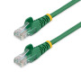 StarTech.com 45PAT50CMGN networking cable Green 19.7" (0.5 m) Cat5e U/UTP (UTP)