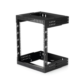 StarTech.com Rack Réseau Mural 12U à 2 Montants, Rack Serveur 19" à Cadre Ouvert avec Profondeur Ajustable, Rack de Données