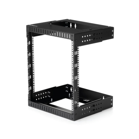 StarTech.com Rack Réseau Mural 12U à 2 Montants, Rack Serveur 19" à Cadre Ouvert avec Profondeur Ajustable, Rack de Données