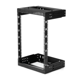 StarTech.com Rack Réseau Mural 15U à 2 Montants, Rack Serveur 19" à Cadre Ouvert avec Profondeur Ajustable, Rack de Données