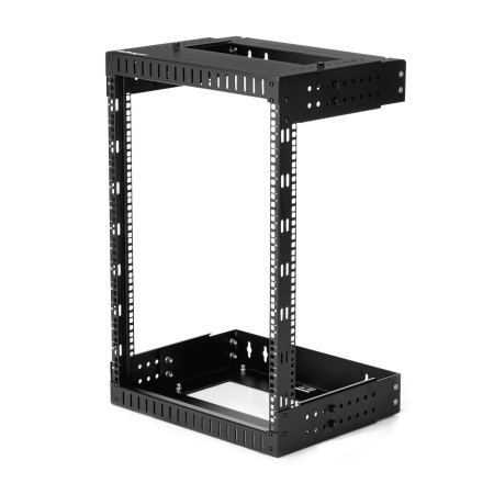 StarTech.com Rack Réseau Mural 15U à 2 Montants, Rack Serveur 19" à Cadre Ouvert avec Profondeur Ajustable, Rack de Données