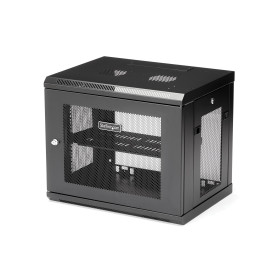 StarTech.com Armoire Réseau Murale 9U à 2 Montants avec Étagère 1U, Baie Serveur Murale 19" pour