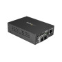StarTech.com MCMGBSCSM10 network media converter 1000 Mbit/s 1310 nm Single-mode Black