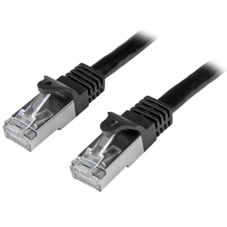 StarTech.com N6SPAT2MBK networking cable Black 78.7" (2 m) Cat6 SF/UTP (S-FTP)