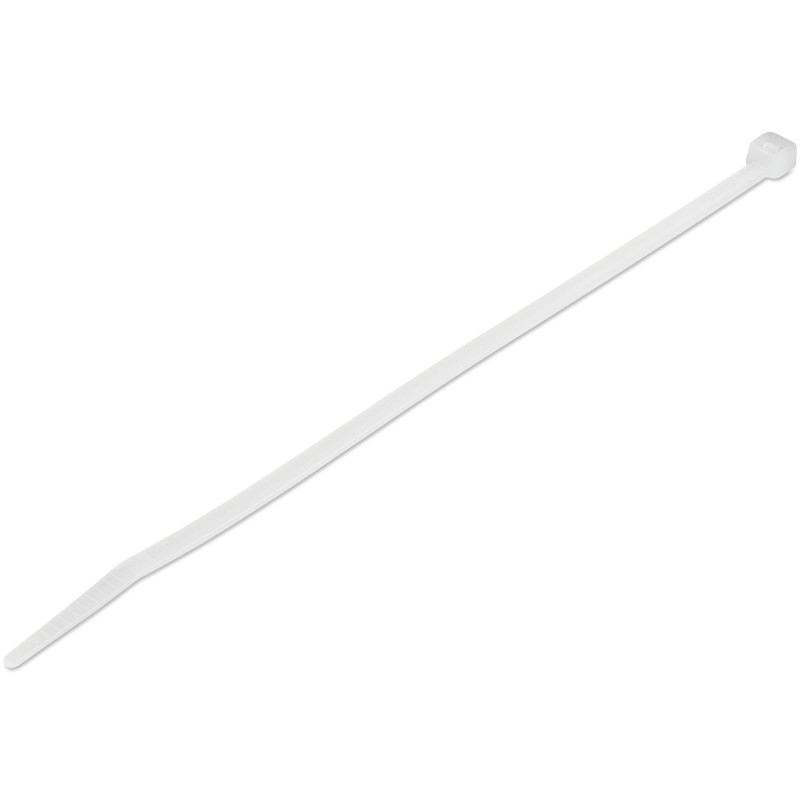 StarTech.com Colliers de Serrage 20 cm Blancs - Largeur 4 mm - Diam. faisceau 55 mm - Résistance traction 22 kg - Fermeture