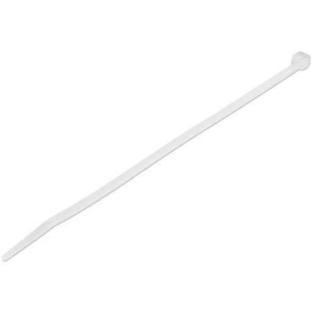 StarTech.com Colliers de Serrage 20 cm Blancs - Largeur 4 mm - Diam. faisceau 55 mm - Résistance traction 22 kg - Fermeture