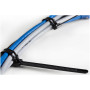 StarTech.com Colliers de Serrage Réutilisables 20 cm Noirs - Largeur 7 mm - Diam. faisceau 50 mm - Résistance traction 22 kg -