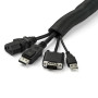 StarTech.com WKSTNCM2 cable organizer Cable sleeve Black 1 pc(s)