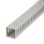 StarTech.com Chemin de Câbles PVC avec Couvercle - 50mm W x 50mm H - Longueur 2m - Slots Parallels 8mm, Goulotte Cache Câble