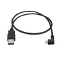 StarTech.com USBAUB50CMLA USB cable USB 2.0 19.7" (0.5 m) USB A Micro-USB B Black