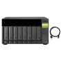 QNAP TL-D800C storage drive enclosure HDD/SSD enclosure Black, Gray 2.5/3.5"