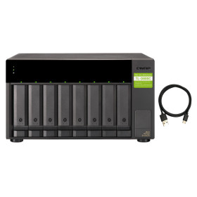 QNAP TL-D800C storage drive enclosure HDD/SSD enclosure Black, Gray 2.5/3.5"