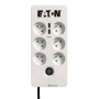 Eaton PB6TUF protection surtension Noir, Blanc 6 sortie(s) CA 220 - 250 V 1,5 m