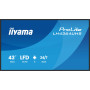 iiyama LH4364UHS-B1AG Écran d'affichage dynamique Écran plat de signalisation numérique 109,2 cm (43") LED Wifi 500 cd/m² 4K