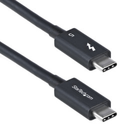 StarTech.com TBLT5MM1M240W Thunderbolt cable 39.4" (1 m) 80 Gbit/s Black