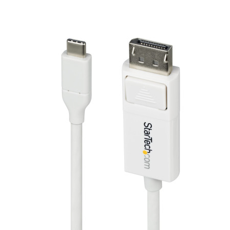 StarTech.com Câble USB-C vers DisplayPort 1.2 de 2m 4K 60Hz, Câble Adaptateur Bidirectionnel DP vers USB-C / USB-C vers DP