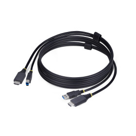 StarTech.com Câble KVM HDMI de 1,8m et USB 5Gbps, 4K 60Hz, Câble Combo HDMI 2.0 et USB pour Commutateurs/Switchs KVM