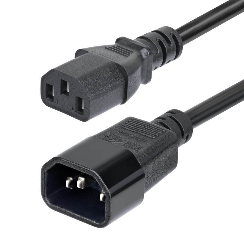 StarTech.com PXTC13C141415FEU power cable Black 179.9" (4.57 m) C14 coupler C13 coupler