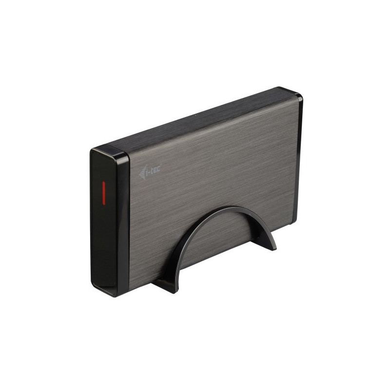 i-tec MYSAFE35U401 storage drive enclosure HDD enclosure Black, Metallic 3.5"