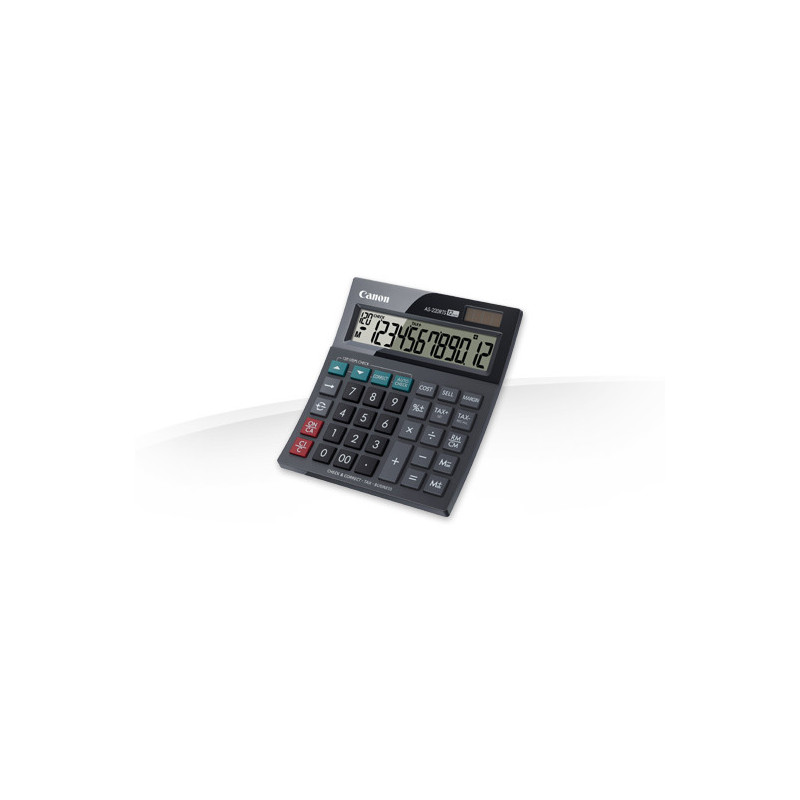 Canon AS-220RTS calculatrice Bureau Calculatrice à écran Noir