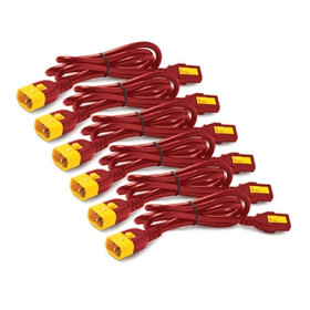 APC AP8704S-WWX340 power cable Red 48" (1.22 m) C13 coupler C14 coupler