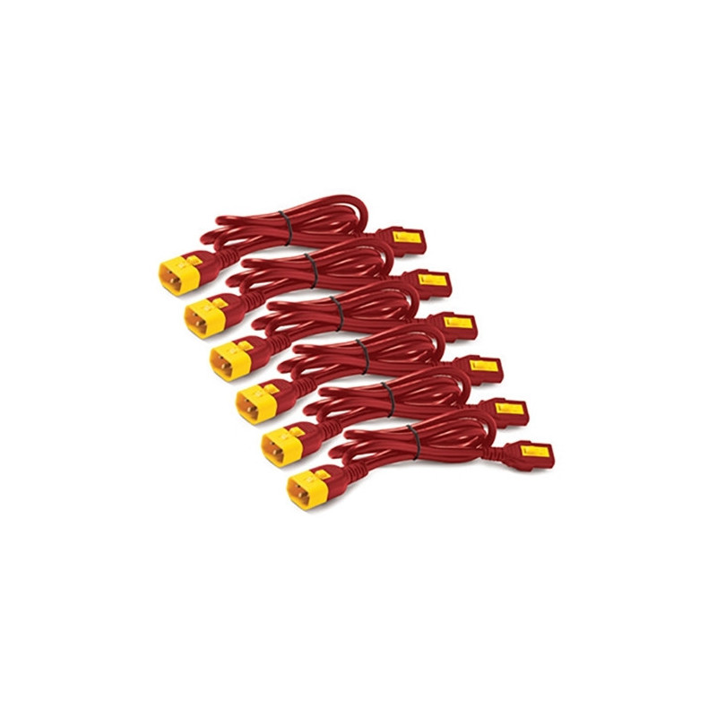 APC AP8704S-WWX340 power cable Red 48" (1.22 m) C13 coupler C14 coupler