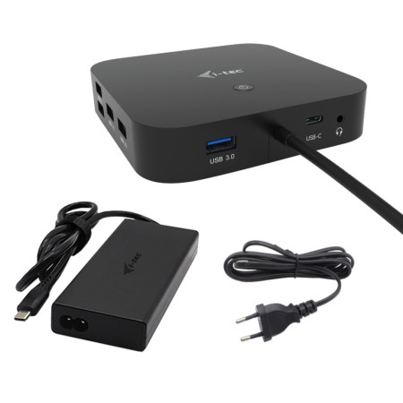 i-tec C31TRI4KDPDPRO100 laptop dock/port replicator Wired USB 3.2 Gen 1 (3.1 Gen 1) Type-C Black