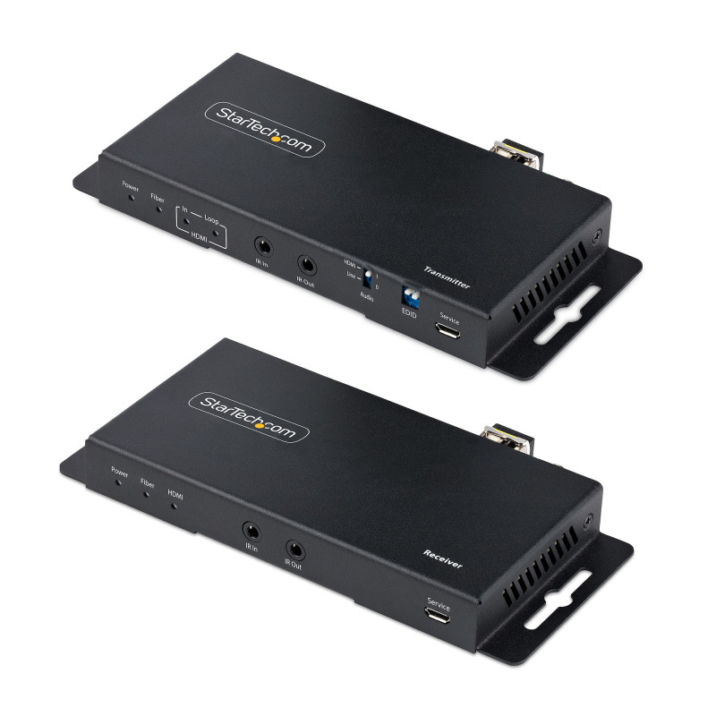 StarTech.com Kit Extender HDMI Fibre Optique - 4K60Hz jusqu'à 1km (Monomode) ou 300m (Multimode) Fibre optique LC, HDR, HDCP,